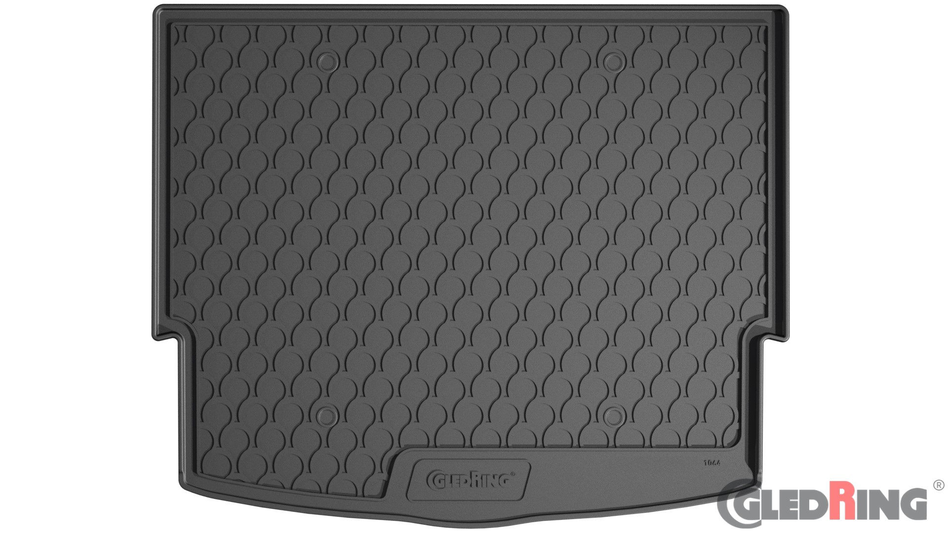 Original Gledring Premium Gummi Kofferraummatte - NISSAN X-Trail (Oben mit Reserverad) 2021->